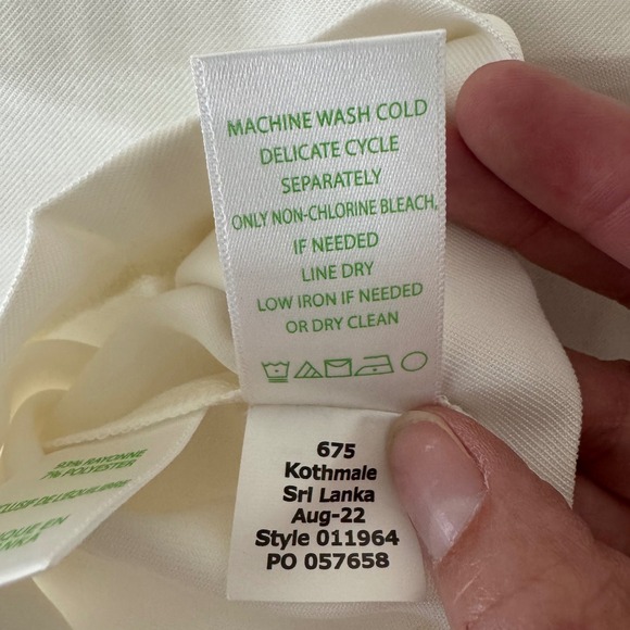 NWT $138‎ Lilly Pulitzer Women's Alaura Pull On Elastic Pants Large Ivory Resort - Picture 7 of 10